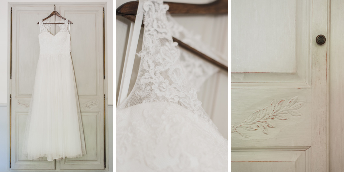 domaine blanche fleur photographe mariage vaucluse 84 robe mariée détail